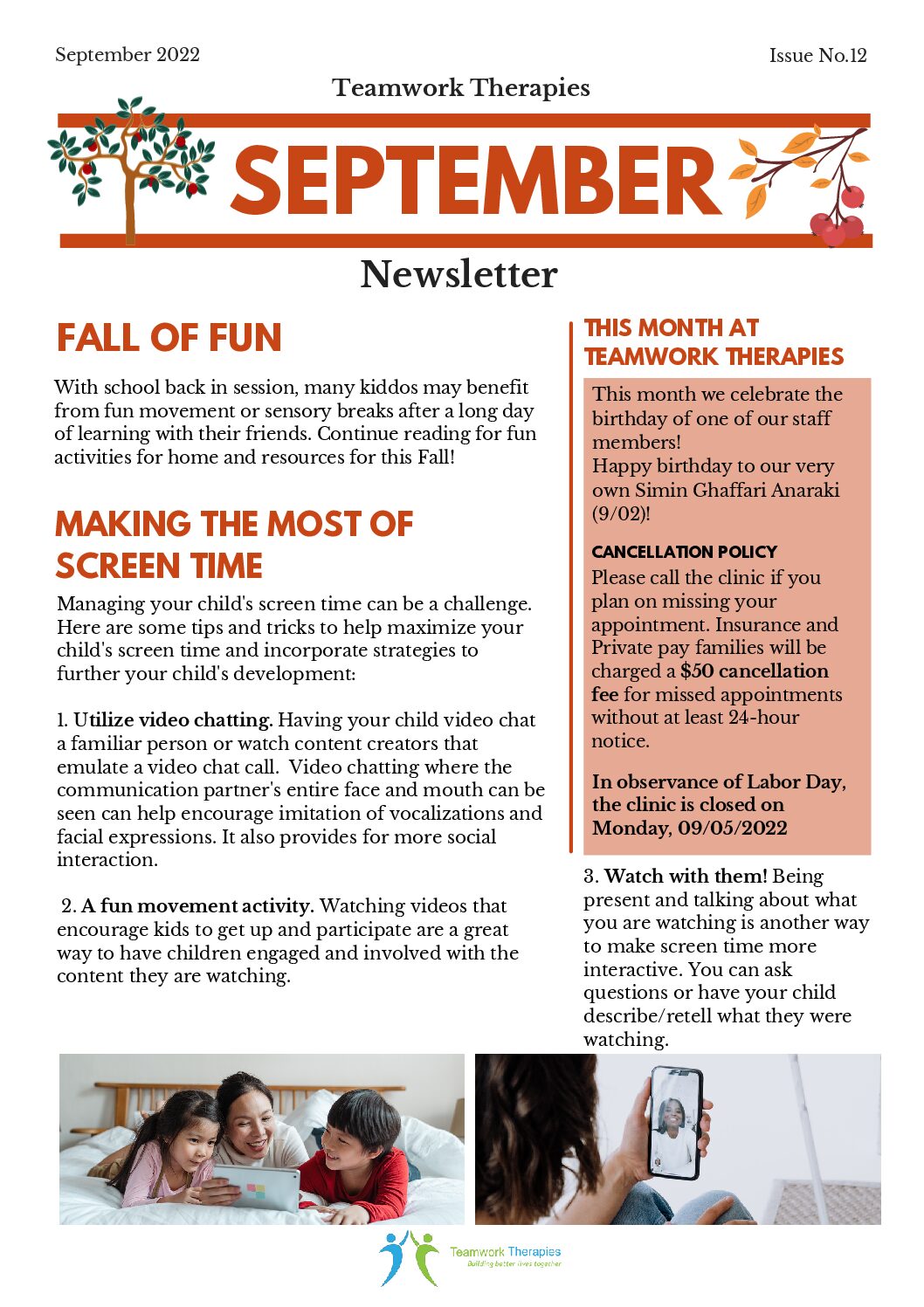 September 2022 Newsletter